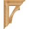 Ekena Millwork Westlake Traditional Rough Sawn Bracket w/ Offset Brace, Western Red Cedar, 8"W x 24"D x 32"H BKT0806X24X32WTL01RWR - alternate 2